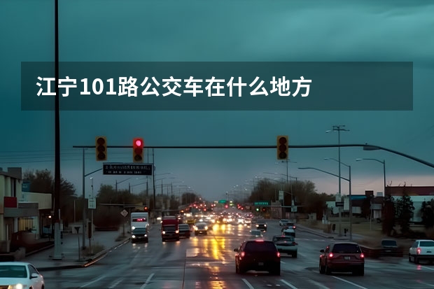 江宁101路公交车在什么地方