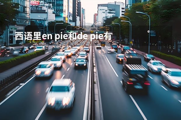 西语里en pie和de pie有什么区别吗？