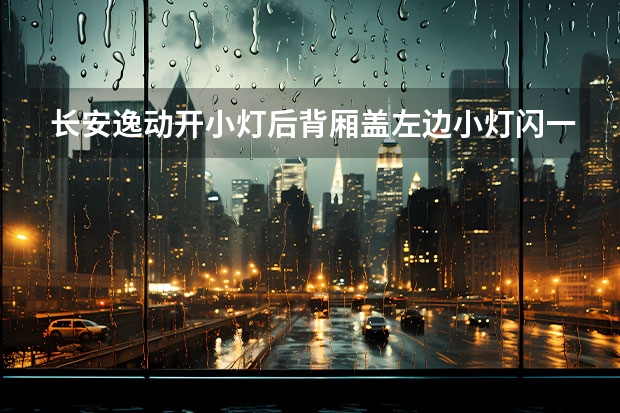 长安逸动开小灯后背厢盖左边小灯闪一下，就不亮可了，（长安-逸动 - 新车给我李俩把钥匙）