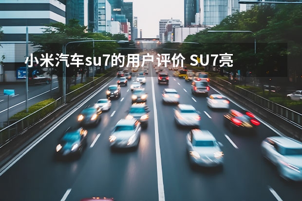 小米汽车su7的用户评价 SU7亮相，小米打响“价值战”