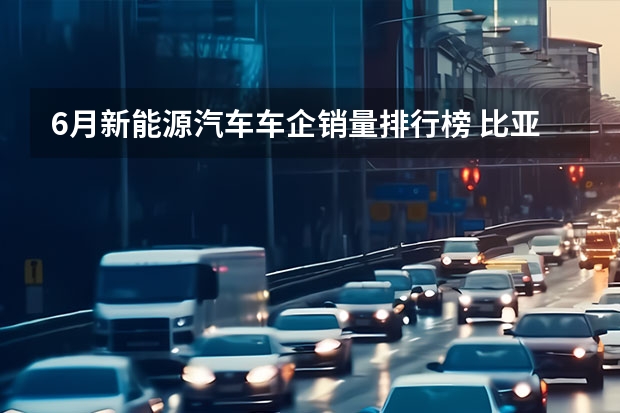 6月新能源汽车车企销量排行榜 比亚迪第一,江淮上榜 大跌36%！6月国产小型SUV销量排行榜，缤越夺冠，宝骏510跌至第六