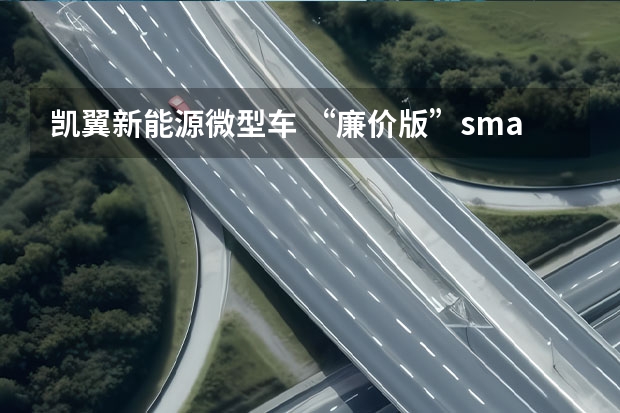 凯翼新能源微型车 “廉价版”smart精灵#1？凯翼2款微型电动车惊到我了