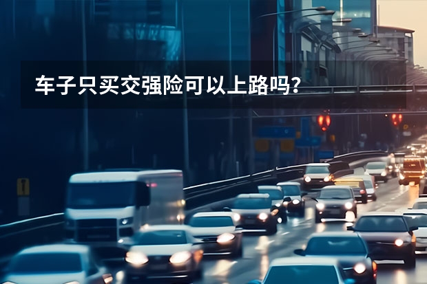 车子只买交强险可以上路吗？