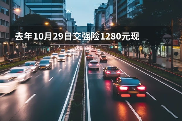 去年10月29日交强险1280元现金，今年应交纳多少元人民币