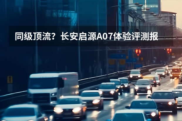 同级顶流？长安启源A07体验评测报告 10万级别的纯电车哪款香？长安逸动460之探店实感