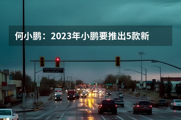 何小鹏：2023年小鹏要推出5款新车/此前计划3款 特斯拉将从Model