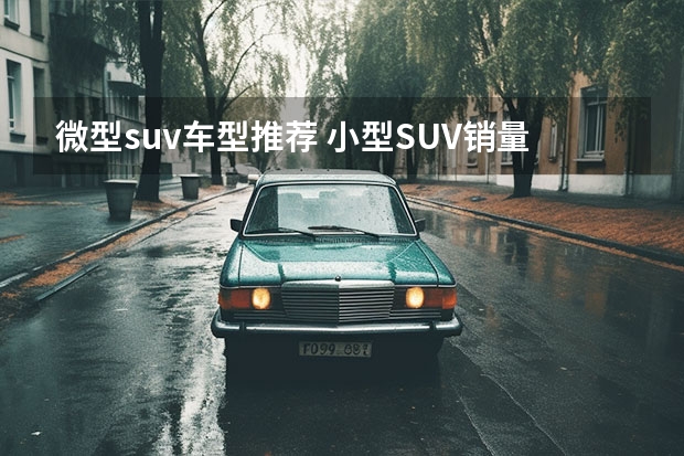 微型suv车型推荐 小型SUV销量排行榜大盘点！