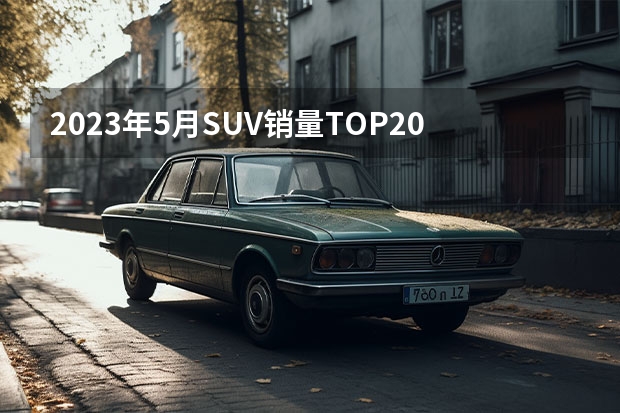 2023年5月SUV销量TOP20：自主“火力全开”（2023年4月份suv销量完整榜）