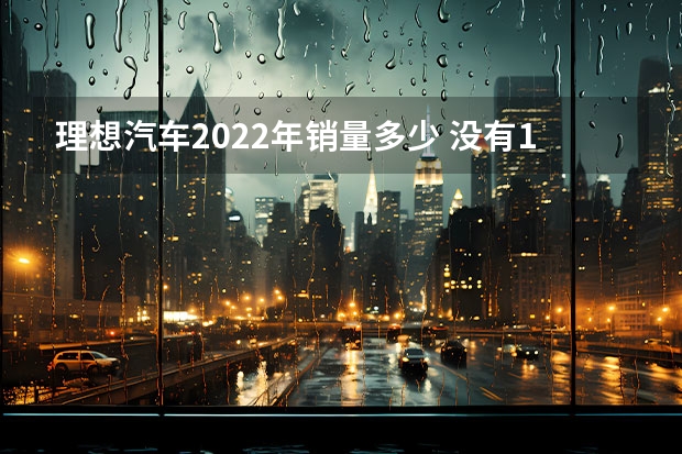 理想汽车2022年销量多少 没有10万级车型 理想也不可能每年卖出160万辆