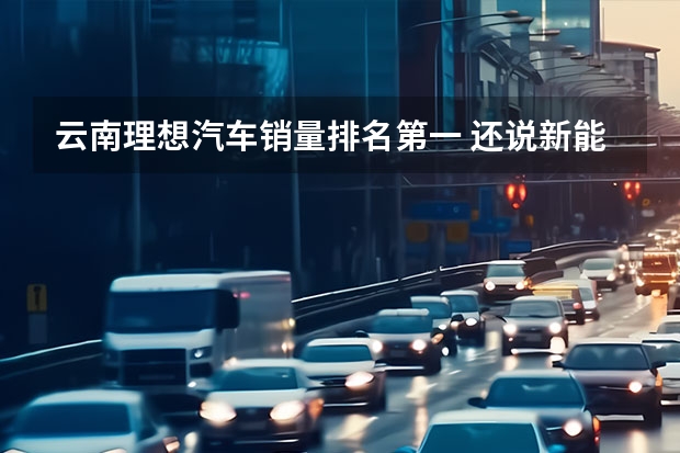 云南理想汽车销量排名第一 还说新能源车不好？理想ONE售30多万，月销3千多辆领先特斯拉