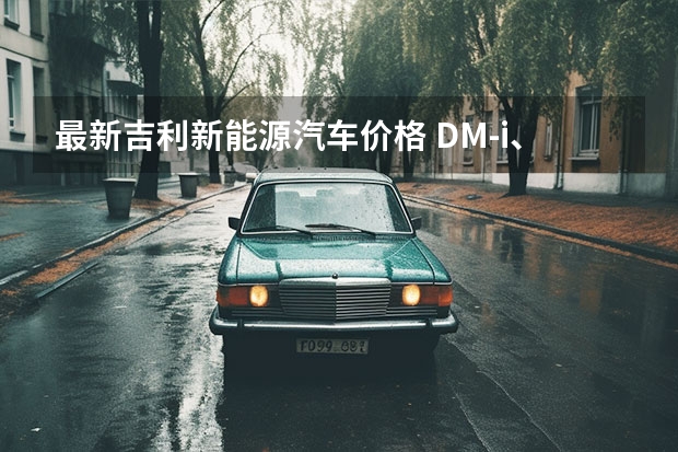 最新吉利新能源汽车价格 DM-i、Hi4、吉利L7、深蓝S7齐聚，奇瑞还不出手？