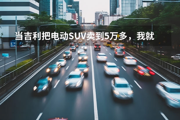 当吉利把电动SUV卖到5万多，我就知道几何要火了 功夫牛新能源汽车底盘高度